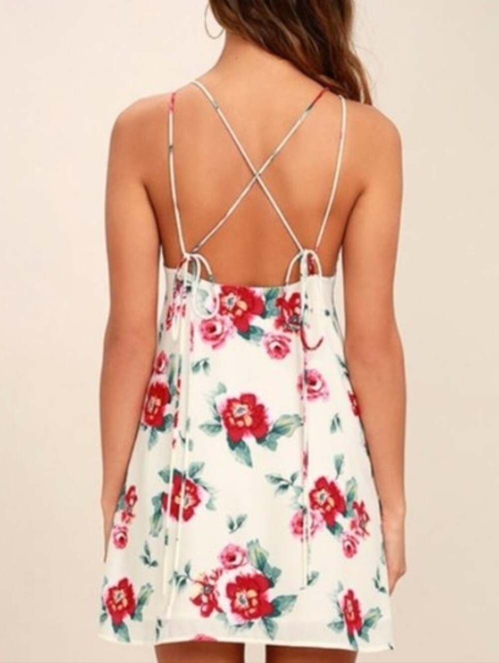 Lulus Soul's Garden Floral Print Shift Dress Xs